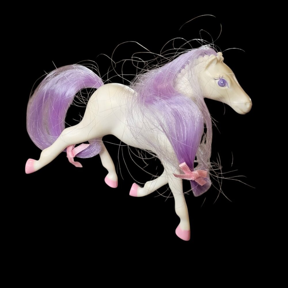 VTG TYCO Super Blocks‎ Dream Castle White Horse Figure Toy For Princess No. 14